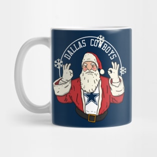 Santa Claus Loves Dallas Cowboys Mug